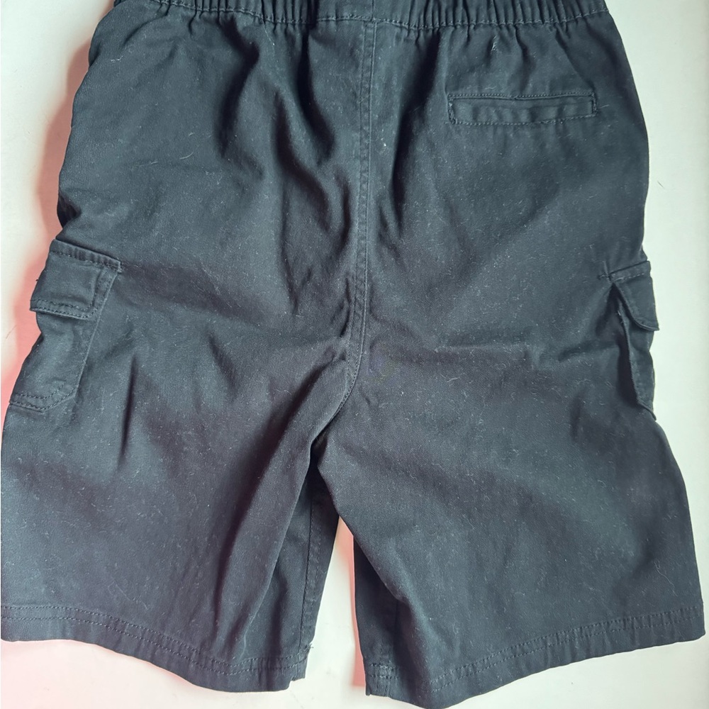 Kids Black Cargo Shorts Size 14/16 - Picture 4 of 4